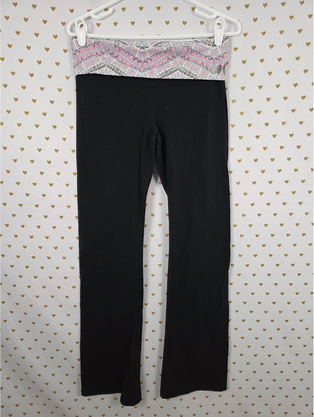 Victorias Secret PINK Vintage y2k foldover Yoga pants flare Small